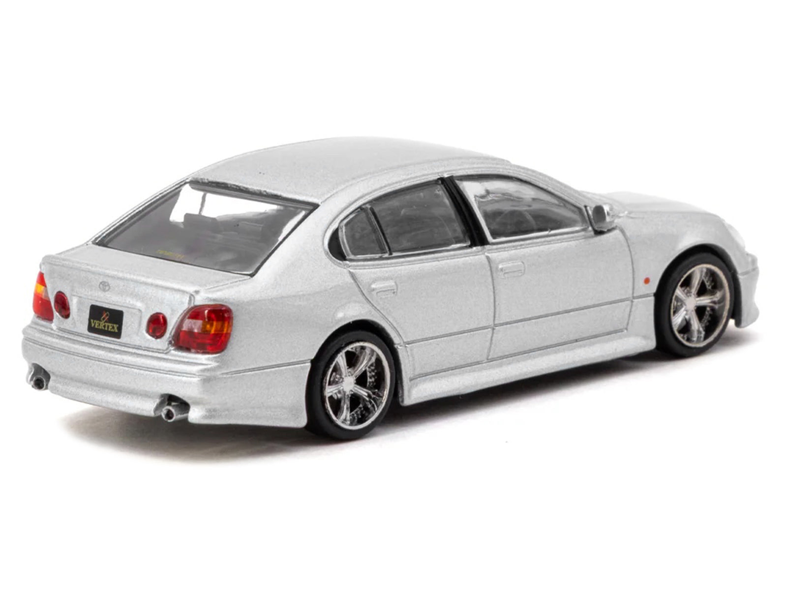 Toyota Vertex Aristo JZS161 RHD (Right Hand Drive) Silver Metallic "Global64" Series 1/64 Diecast Model Car by Tarmac Works - image 3