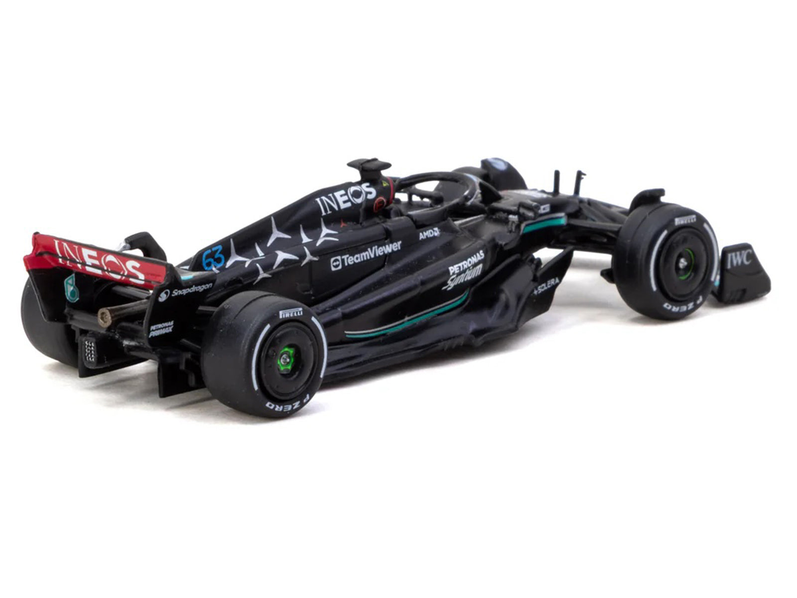 Mercedes-AMG F1 W14 E Performance #63 George Russell Formula One F1 "Italian GP" (2023) "Global64" Series 1/64 Diecast Model Car by Tarmac Works - image 3