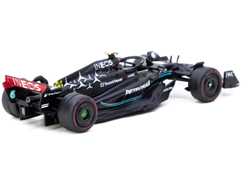 Mercedes-AMG F1 W14 E Performance #44 Lewis Hamilton Pole Position Formula One F1 "Hungarian GP" (2023) "Global64" Series 1/64 Diecast Model Car by Tarmac Works - image 2