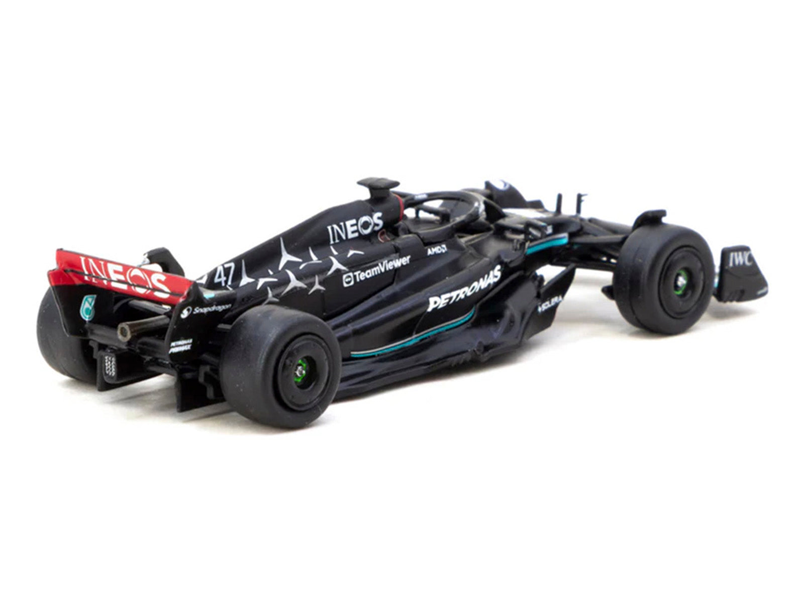 Mercedes-AMG F1 W14 E Performance #47 Mick Schumacher Formula One F1 "Spanish GP Tyre Testing" (2023) with Pit Board "Global64" Series 1/64 Diecast Model by Tarmac Works - image 3
