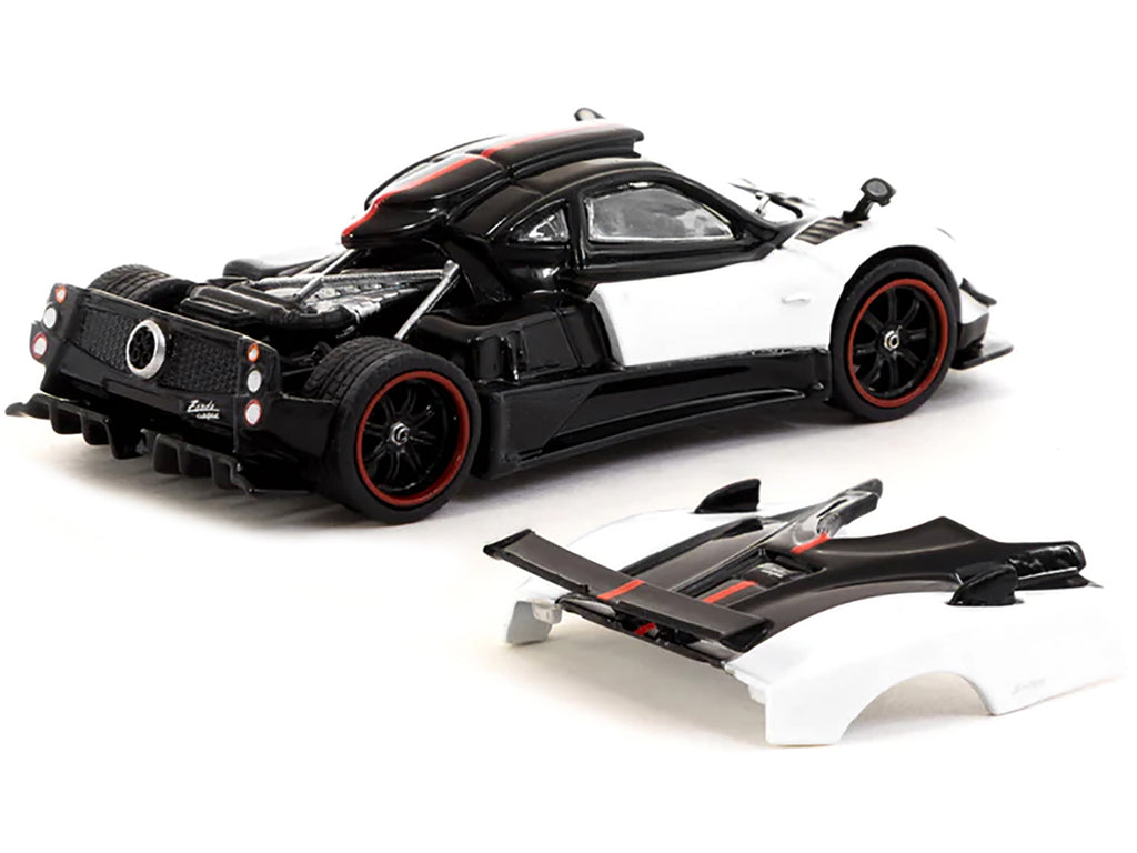 Pagani Zonda Cinque Bianco Benny White and Black "Global64" Series 1/64 Diecast Model Car by Tarmac Works - image 2