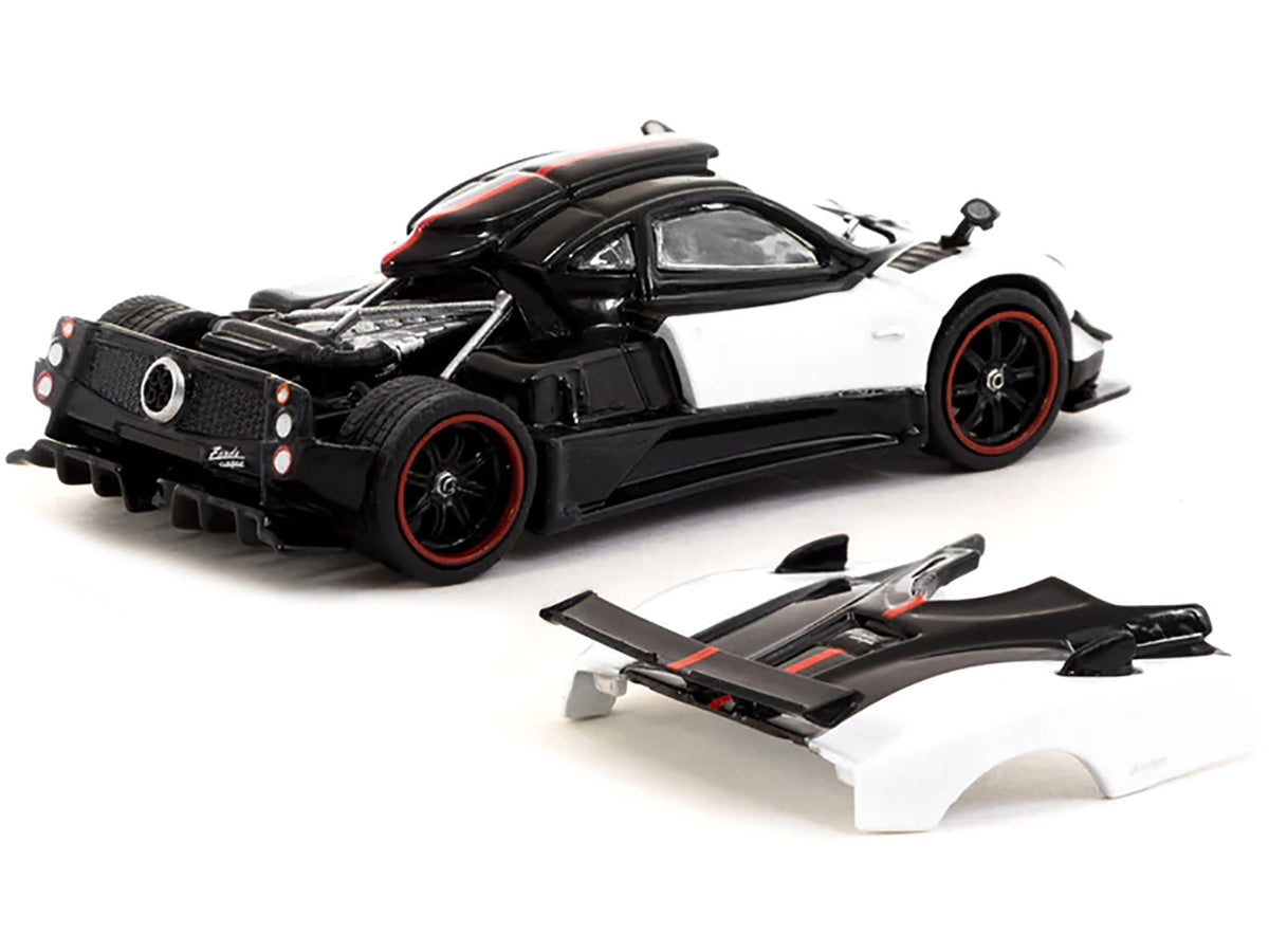 Pagani Zonda Cinque Bianco Benny White and Black "Global64" Series 1/64 Diecast Model Car by Tarmac Works - image 2