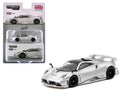 Pagani Imola Matt Silver Metallic with Black Top "Global64" Series 1/64 Diecast Model Car by Tarmac Works