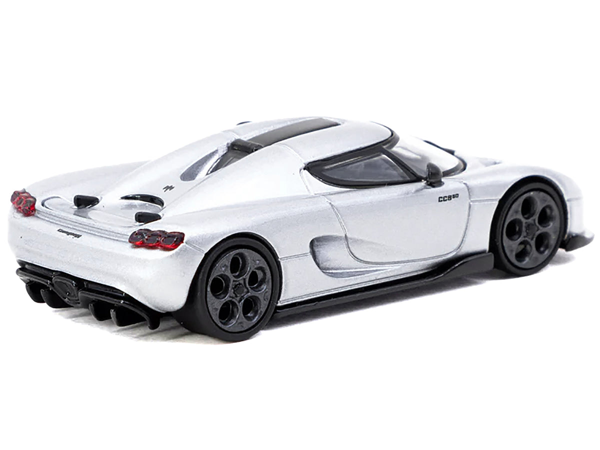 Koenigsegg CC850 Silver Metallic "Global64" Series 1/64 Diecast Model by Tarmac Works - image 2
