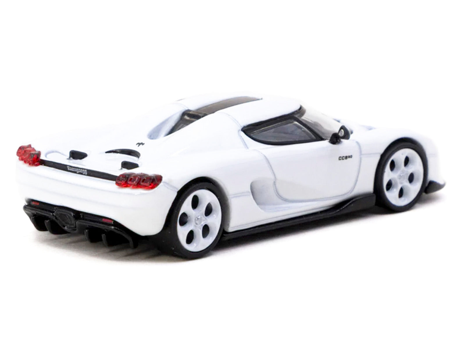 Koenigsegg CC850 White with Tarmac Cards "Global64" Series 1/64 Diecast Model by Tarmac Works - image 2