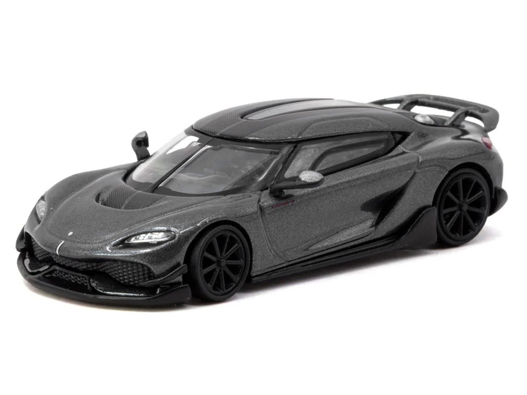 Koenigsegg Gemera Dark Gray Metallic "Global64" Series 1/64 Diecast Model Car by Tarmac Works - image 2