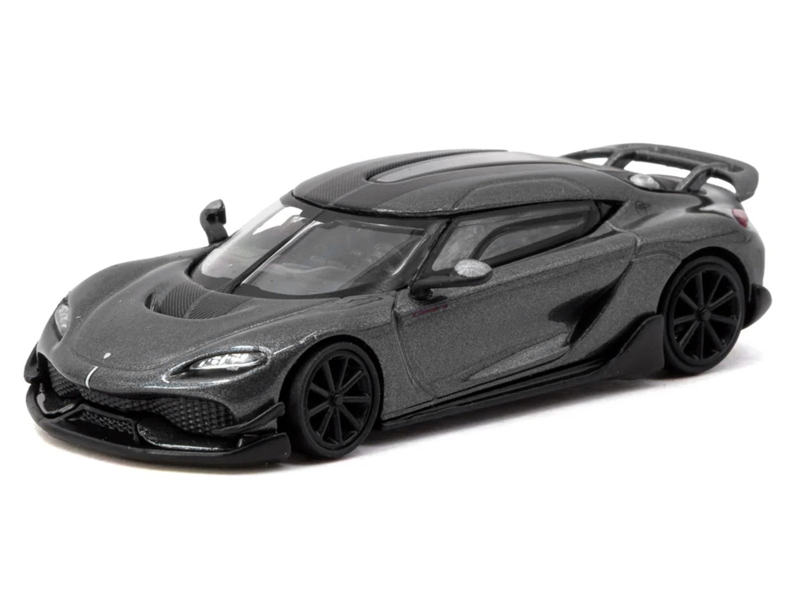 Koenigsegg Gemera Dark Gray Metallic "Global64" Series 1/64 Diecast Model Car by Tarmac Works - image 2