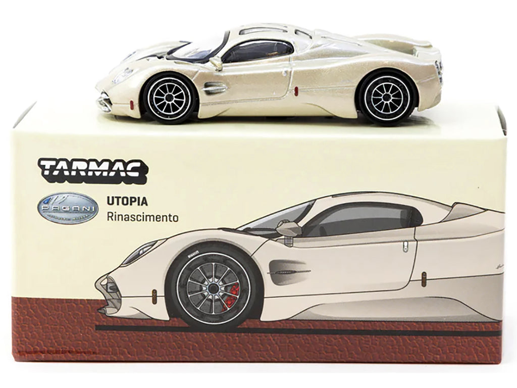 Pagani Utopia Rinascimento Silver Metallic "Global64" Series 1/64 Diecast Model by Tarmac Works - image 3