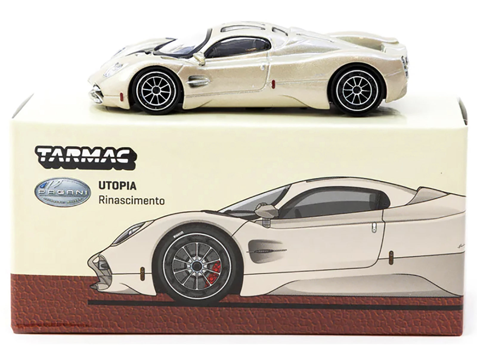 Pagani Utopia Rinascimento Silver Metallic "Global64" Series 1/64 Diecast Model by Tarmac Works - image 3