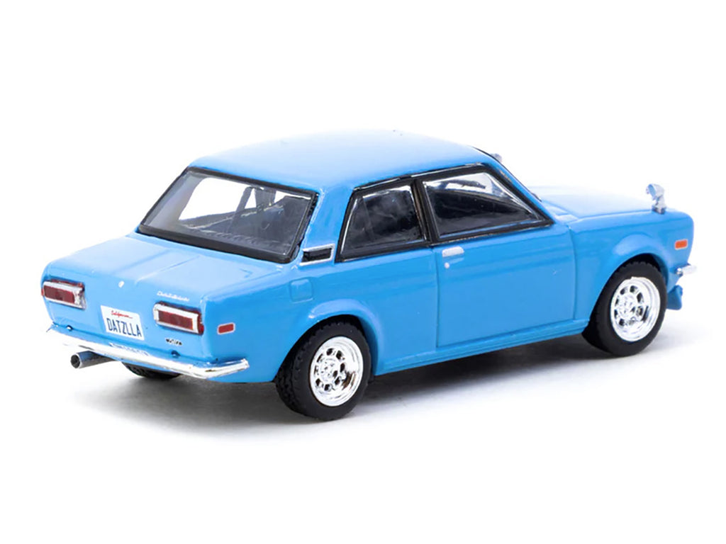 Datsun 510 Light Blue "Road64" Series 1/64 Diecast Model Car by Tarmac Works - image 2