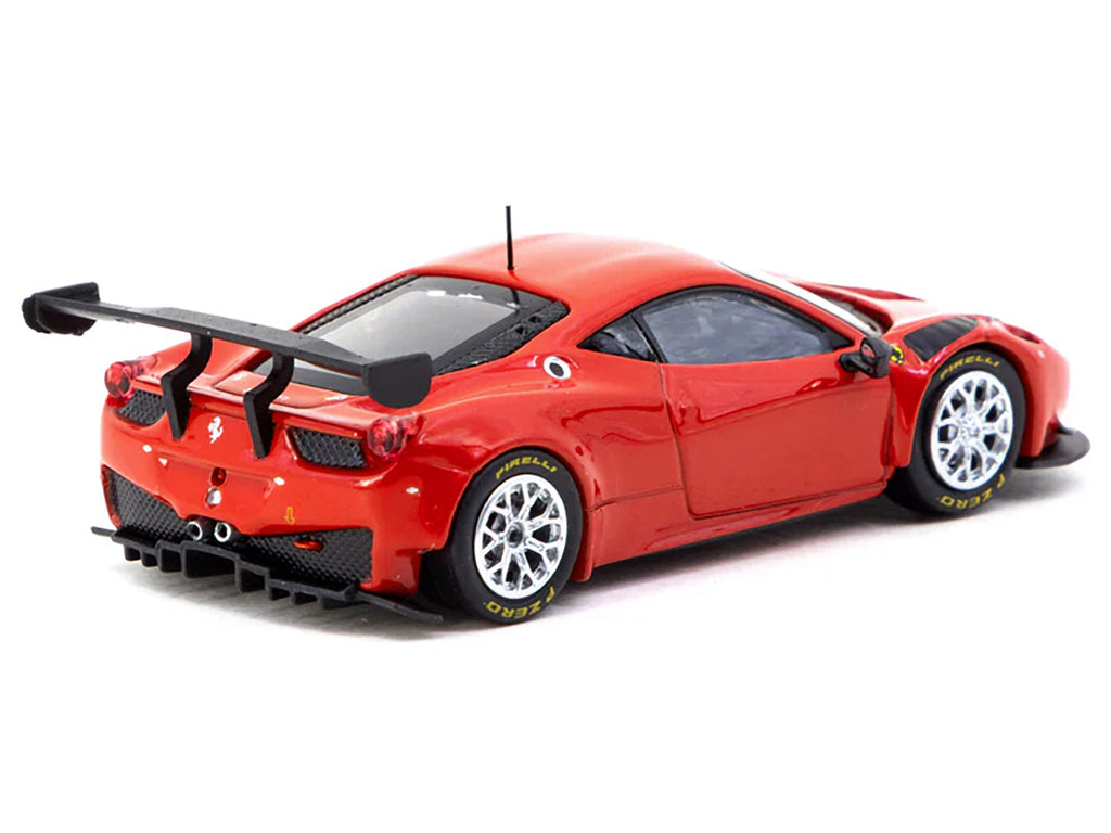 Ferrari 458 Italia GT3 Red "Road64" Series 1/64 Diecast Model Car by Tarmac Works - image 3