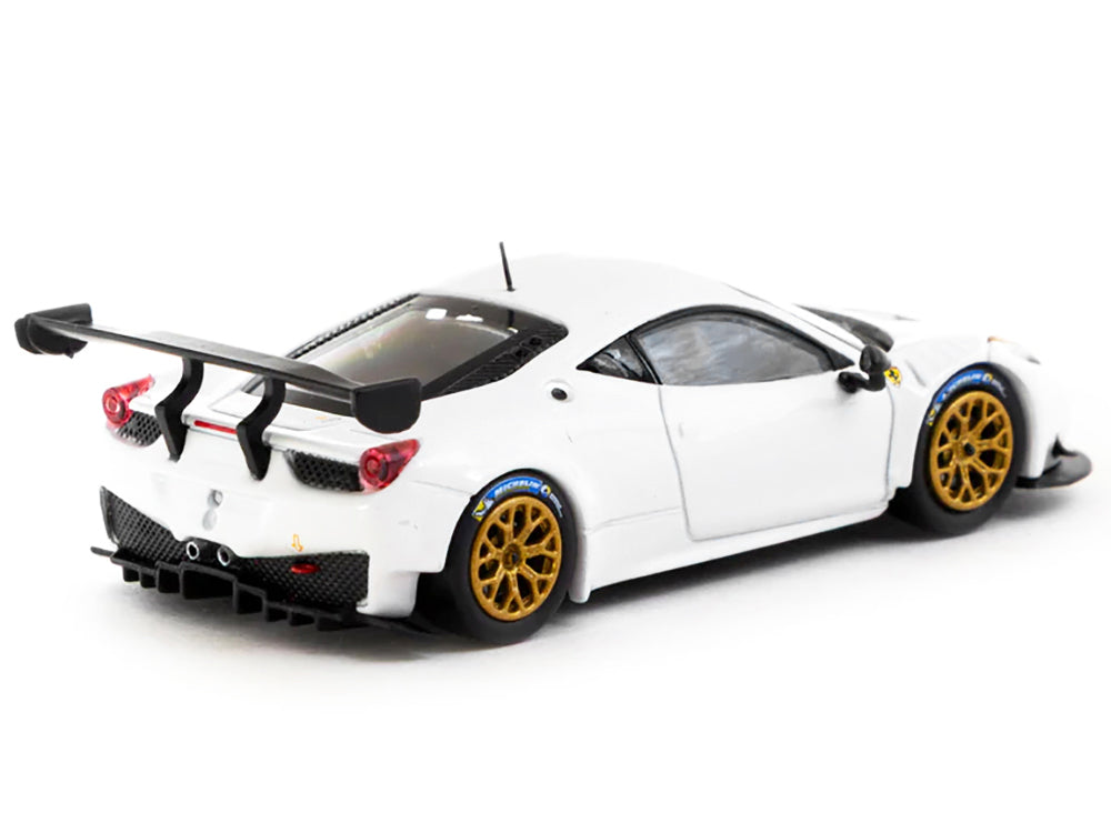 Ferrari 458 Italia GT3 White with Gold Wheels "Road64" Series 1/64 Diecast Model Car by Tarmac Works - image 2