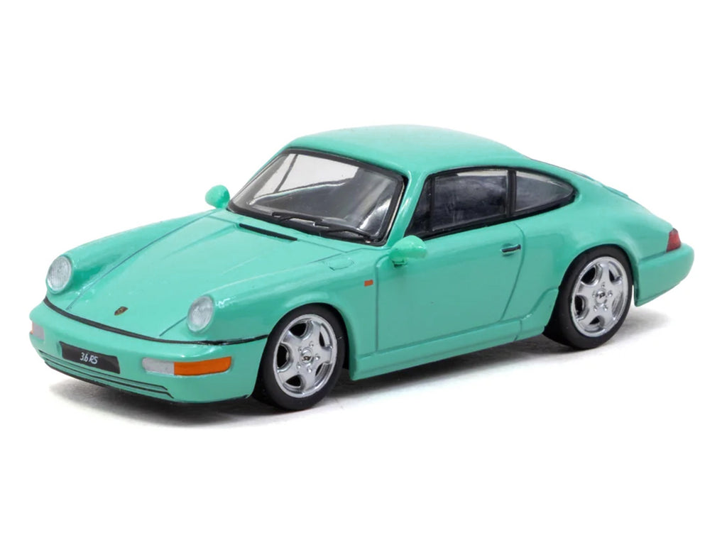 Porsche 911 Carrera RS (964) Mint Green "Collab64" Series 1/64 Diecast Model Car by Schuco & Tarmac Works - image 2