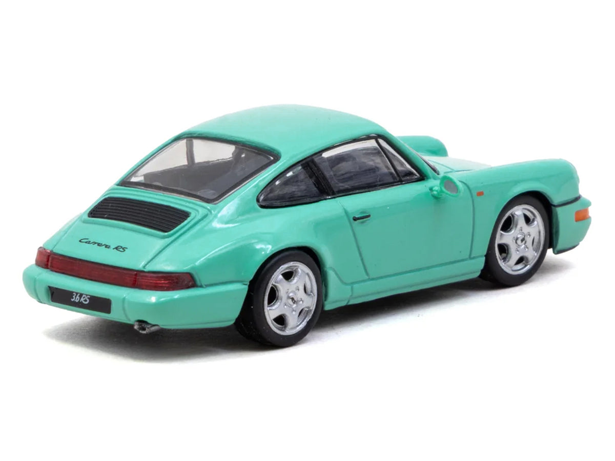 Porsche 911 Carrera RS (964) Mint Green "Collab64" Series 1/64 Diecast Model Car by Schuco & Tarmac Works - image 3