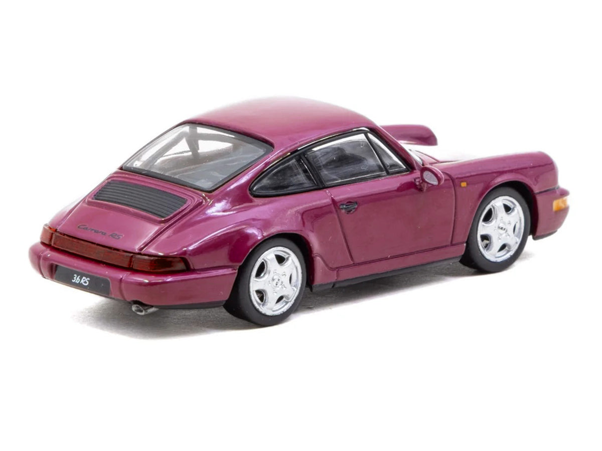 Porsche 911 Carrera RS (964) Ruby Star "Collab64" Series 1/64 Diecast Model Car by Schuco & Tarmac Works - image 3