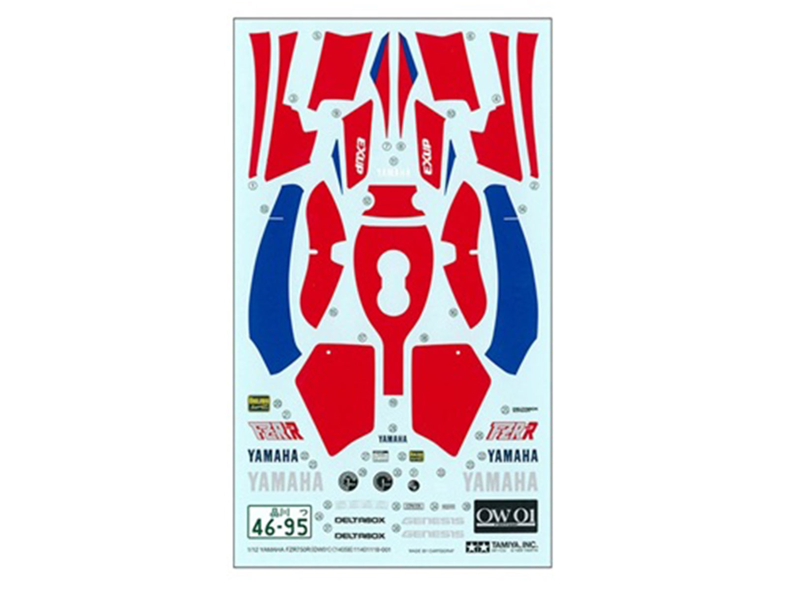 Model Kit Yamaha FZR750R OW01 Motorcycle 1/12 Scale Model by Tamiya