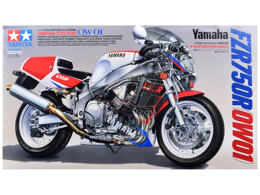 Model Kit Yamaha FZR750R OW01 Motorcycle 1/12 Scale Model by Tamiya