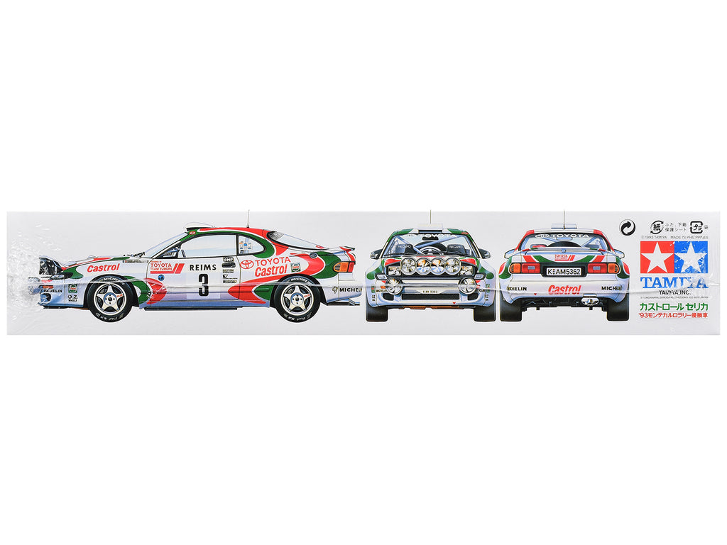 Model Kit Toyota Celica GT-Four (Castrol Celica) #3 Winner "Monte-Carlo Rally" (1993) 1/24 Scale Model by Tamiya