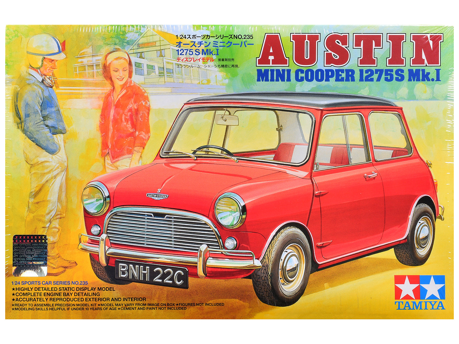 Model Kit Austin Mini Cooper 1275S MK.1 1/24 Scale Model by Tamiya