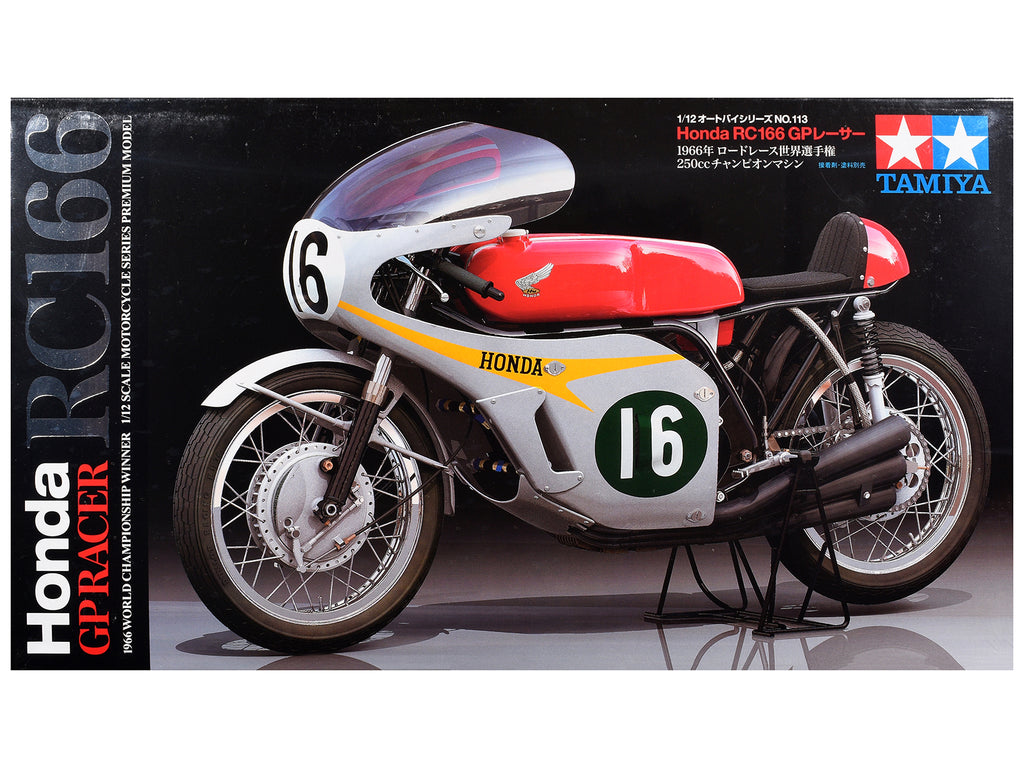 Model Kit Honda RC166 GP Racer Motorcycle 1/12 Scale Model by Tamiya