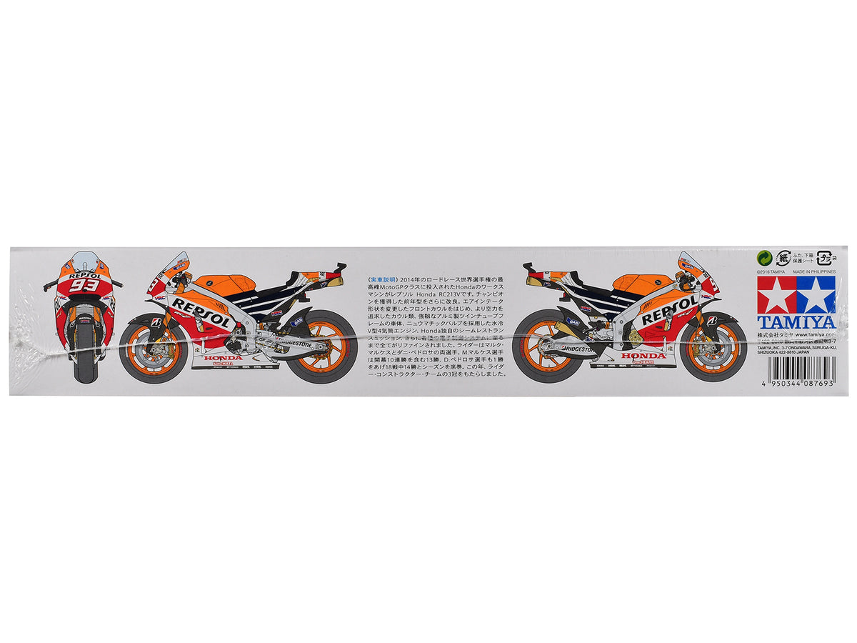 Model Kit Honda RC213V Motorcycle #93 Marc Marquez "Repsol Honda" Winner "Moto GP Championship" (2014) 1/12 Scale Model by Tamiya - image 4