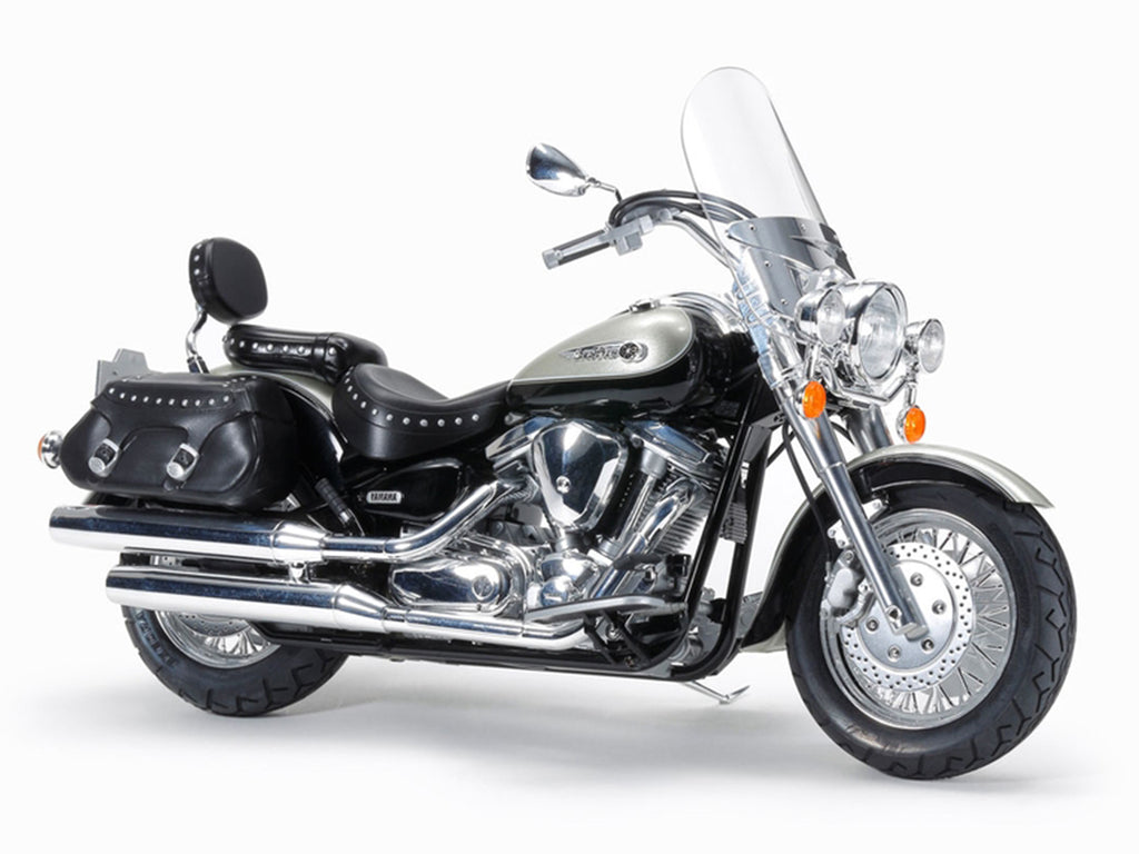 Model Kit Yamaha XV1600 RoadStar Custom Motorcycle 1/12 Scale Model by Tamiya - image 2
