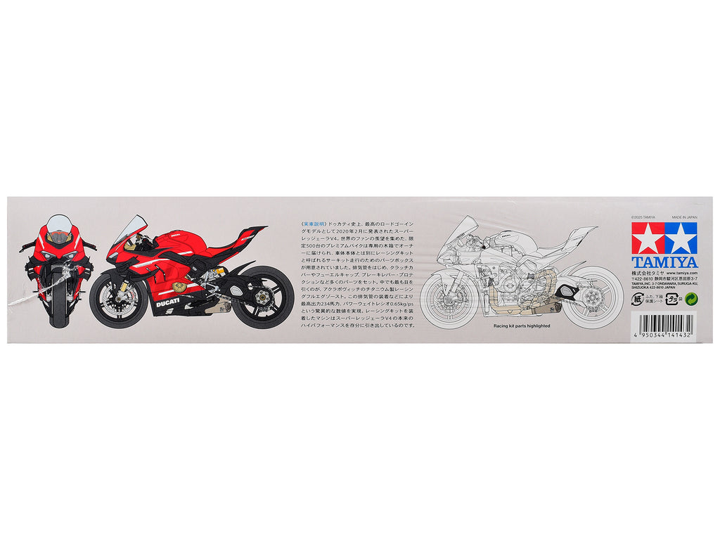 Model Kit Ducati Superleggera V4 Motorcycle with Racing Kit 1/12 Scale Model by Tamiya - image 4