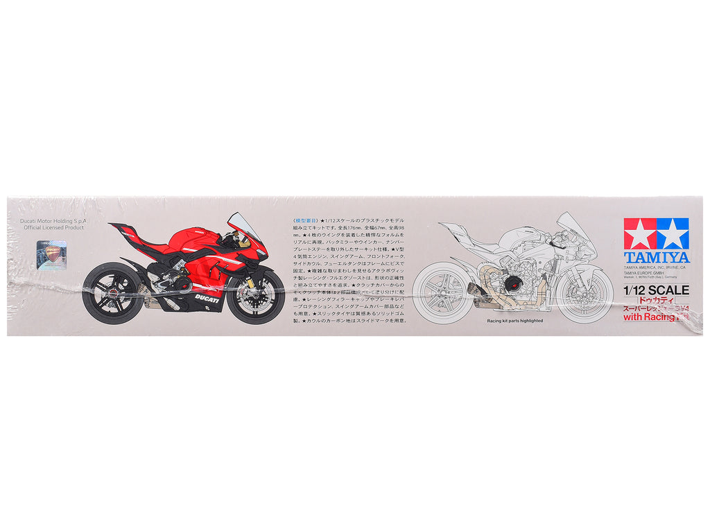 Model Kit Ducati Superleggera V4 Motorcycle with Racing Kit 1/12 Scale Model by Tamiya - image 5