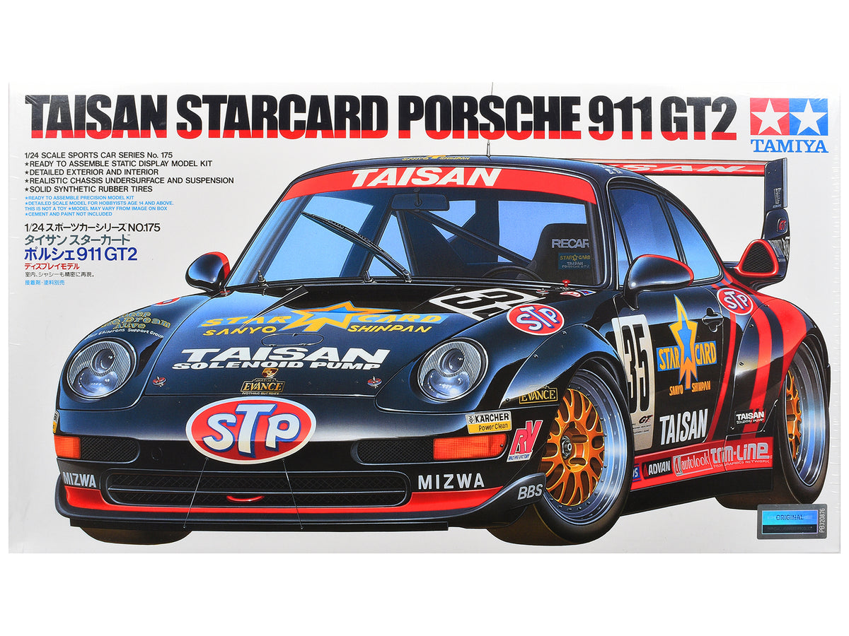 Model Kit Porsche 911 GT2 "Taisan Starcard" 1/24 Scale Model by Tamiya