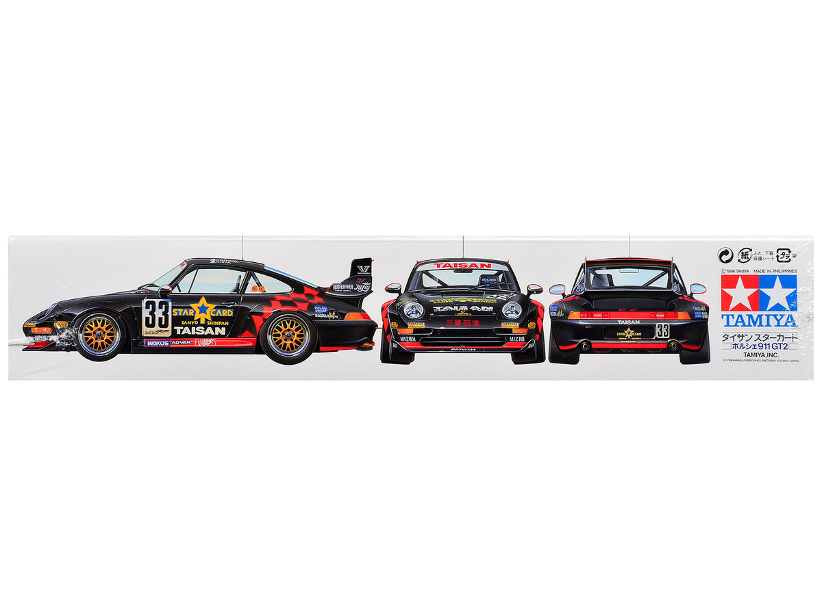 Model Kit Porsche 911 GT2 "Taisan Starcard" 1/24 Scale Model by Tamiya - image 3