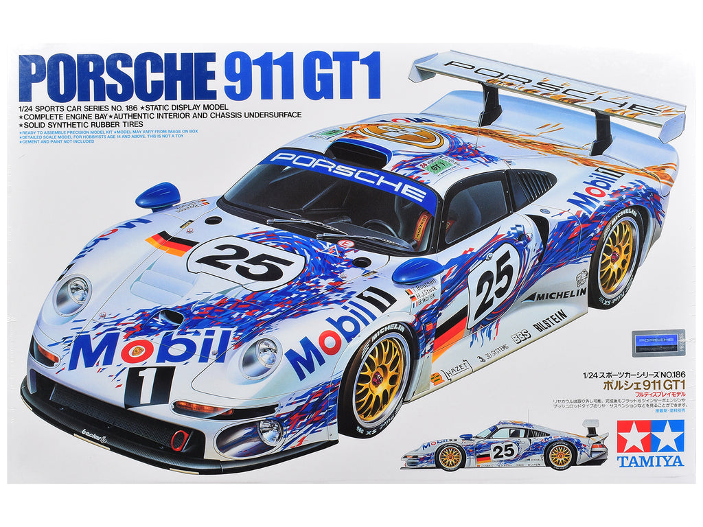 Model Kit Porsche 911 GT1 "24 Hours of Le Mans" (1996) 1/24 Scale Model by Tamiya