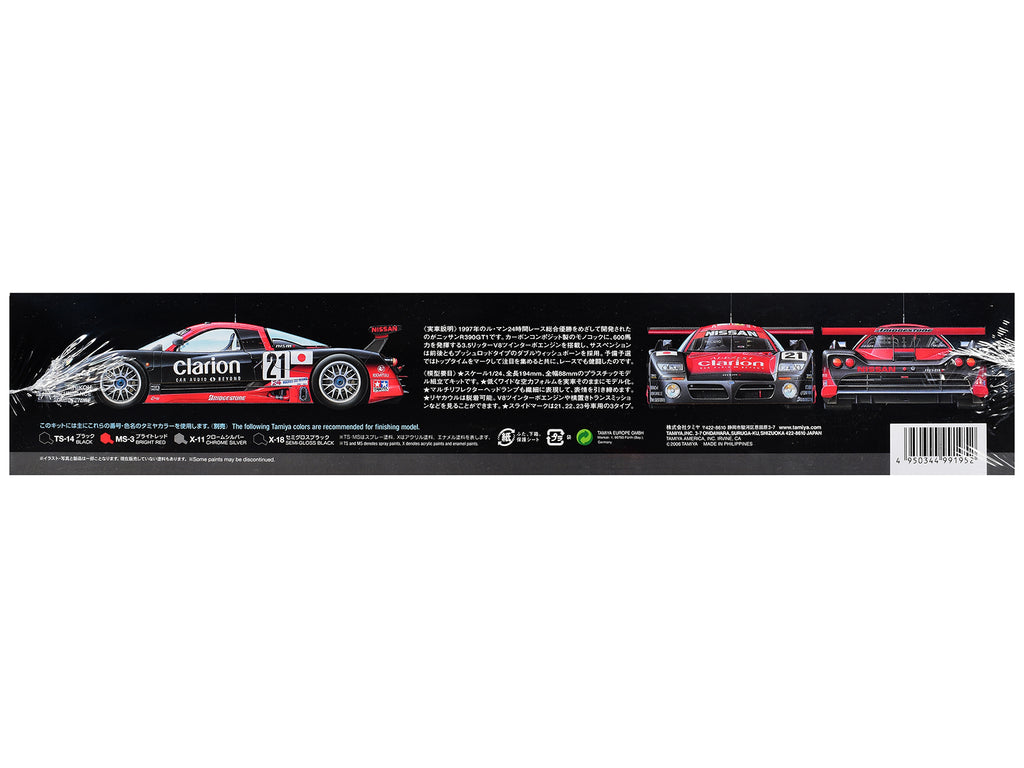 Model Kit Nissan R390 GT1 "24 Hours of Le Mans" (1997) 1/24 Scale Model by Tamiya - image 3