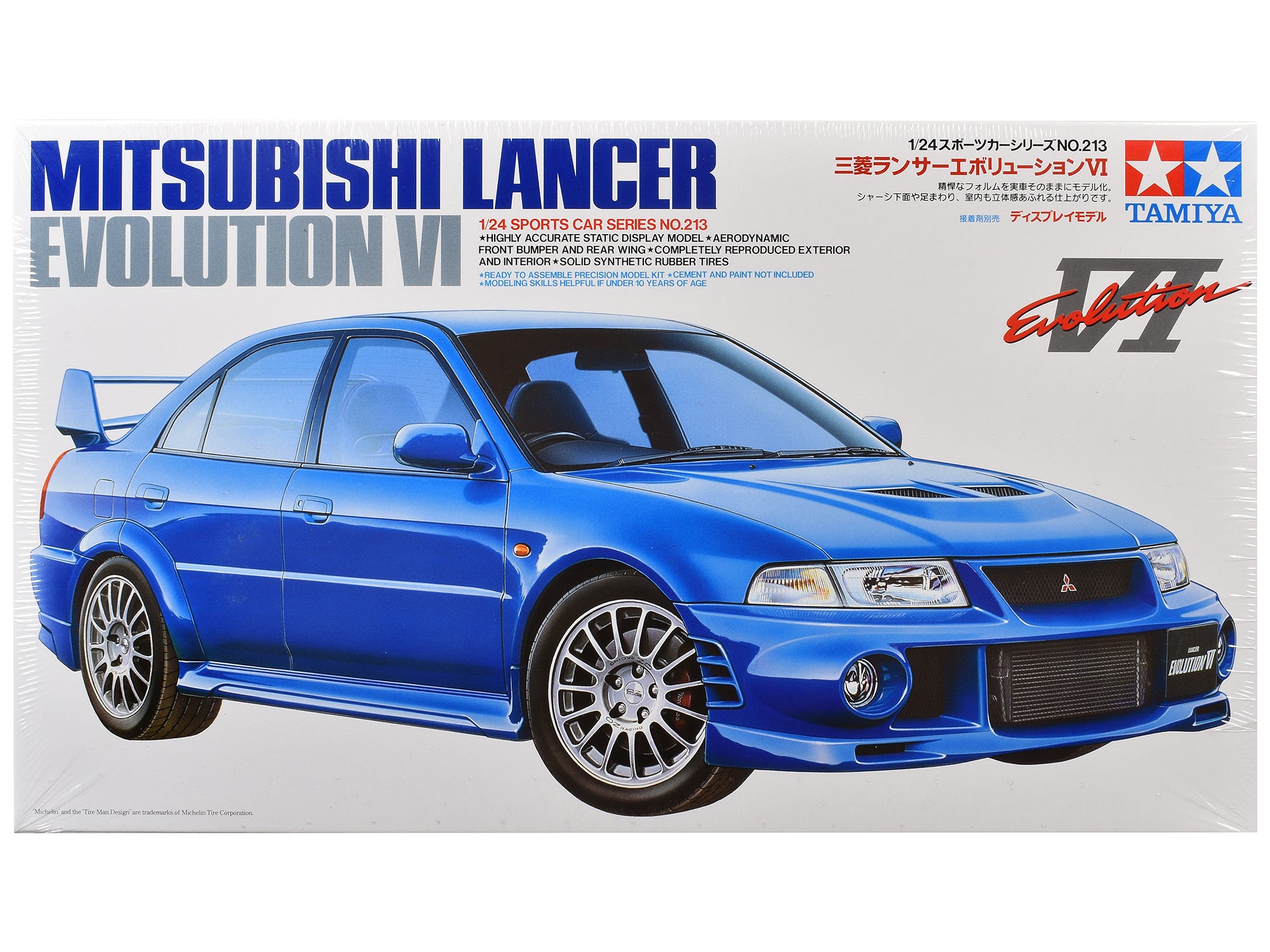 Model Kit Mitsubishi Lancer Evolution VI 1/24 Scale Model by Tamiya