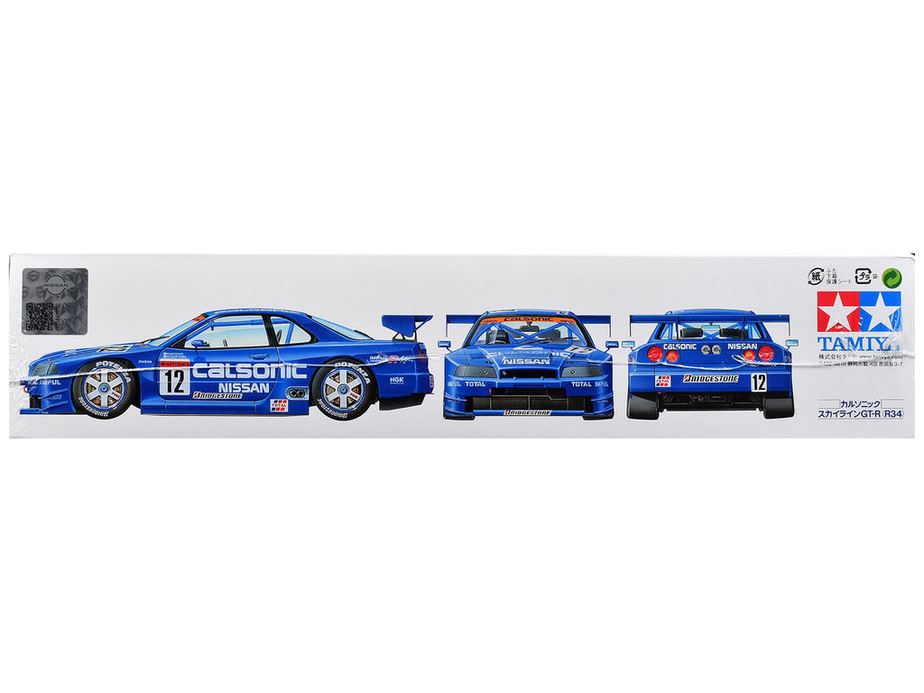 Model Kit Nissan Skyline GT-R (R34) "Calsonic" 1/24 Scale Model by Tamiya - image 3