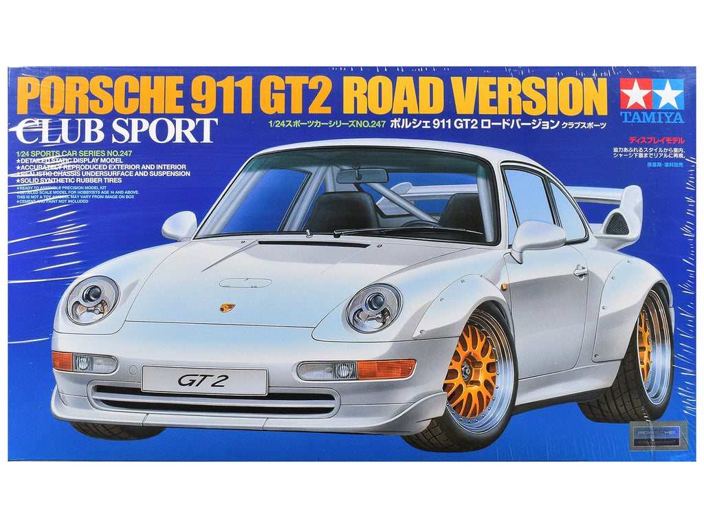Model Kit Porsche 911 GT2 Street Version 1/24 Scale Model by Tamiya