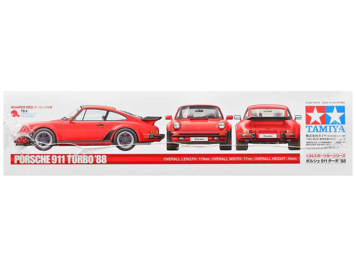 Model Kit 1988 Porsche 911 Turbo 1/24 Scale Model by Tamiya - image 3