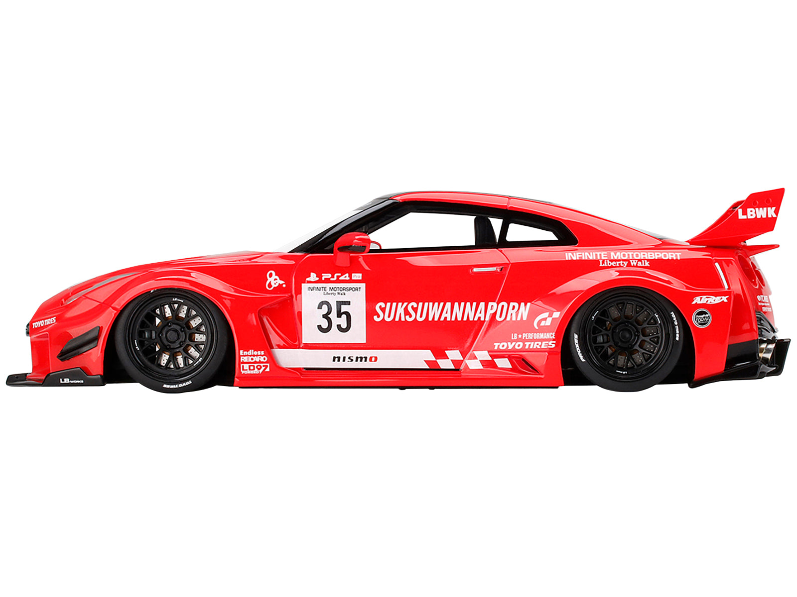 Nissan 35GT-RR Ver. 1 LB-Silhouette WORKS GT RHD (Right Hand Drive) #35 Infinite Motorsport 1/18 Model Car by Top Speed - image 2