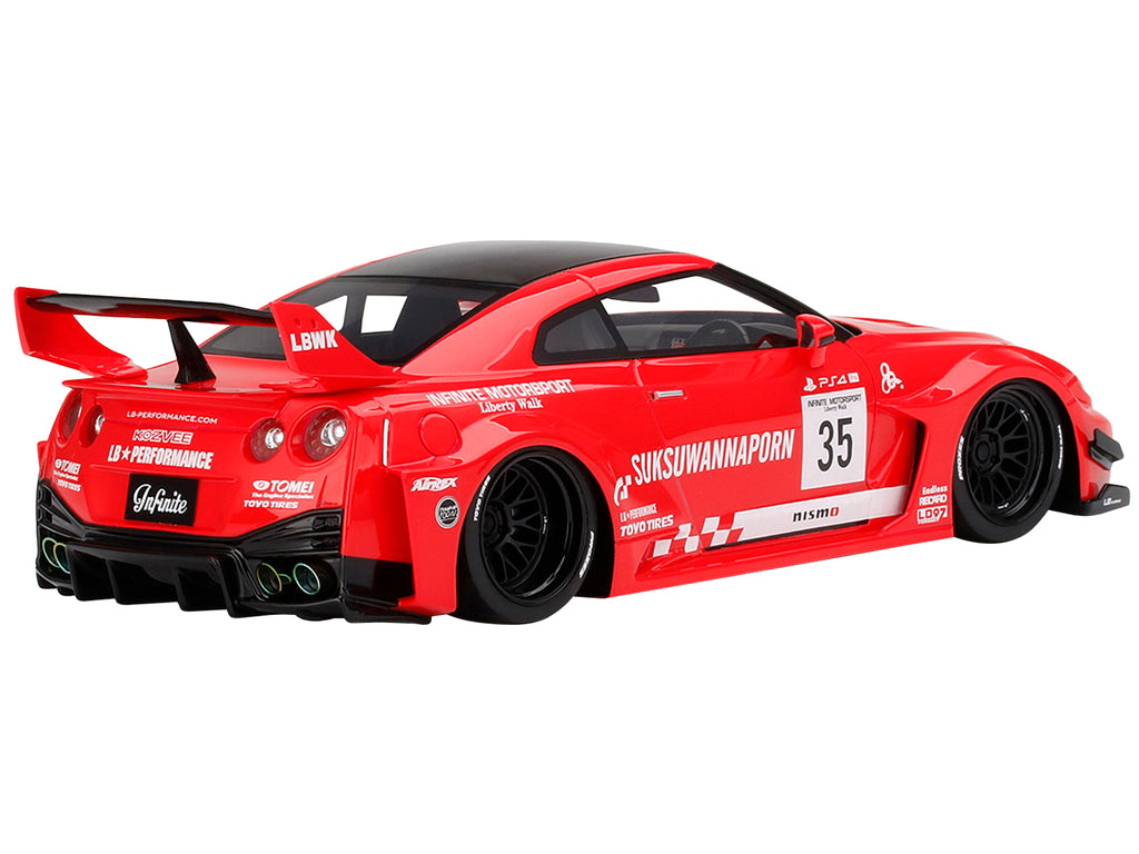 Nissan 35GT-RR Ver. 1 LB-Silhouette WORKS GT RHD (Right Hand Drive) #35 Infinite Motorsport 1/18 Model Car by Top Speed - image 3