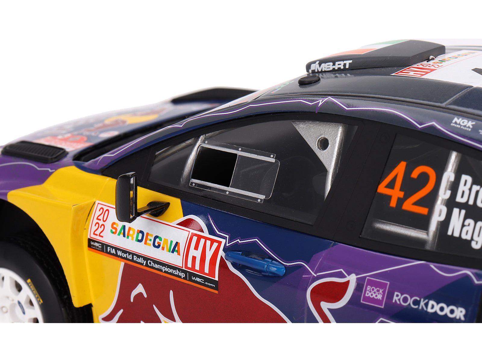 Ford Puma Rally1 #42 Craig Breen - Paul Nagle "M-Sport Ford WRT" 2nd Place "Rally Italia Sardegna" (2022) 1/18 Model Car by Top Speed - image 2