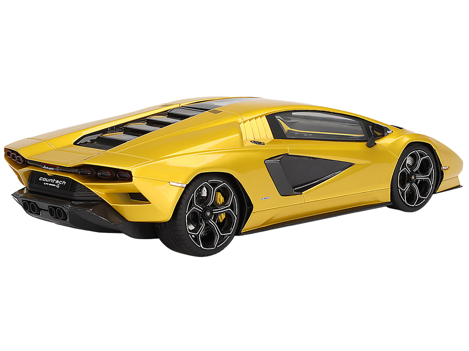 Lamborghini Countach LPI 800-4 New Giallo Orion Gold Metallic 1/18 Model Car by Top Speed - image 4