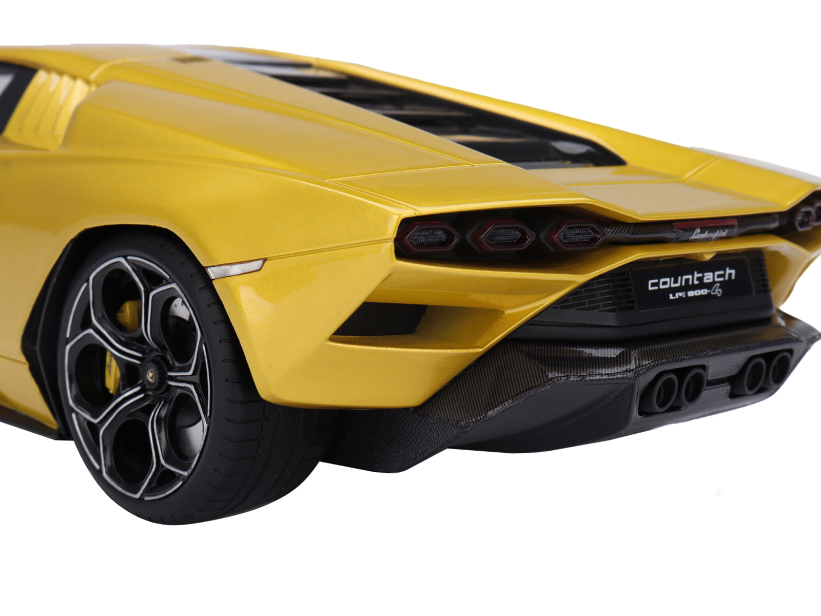 Lamborghini Countach LPI 800-4 New Giallo Orion Gold Metallic 1/18 Model Car by Top Speed - image 5