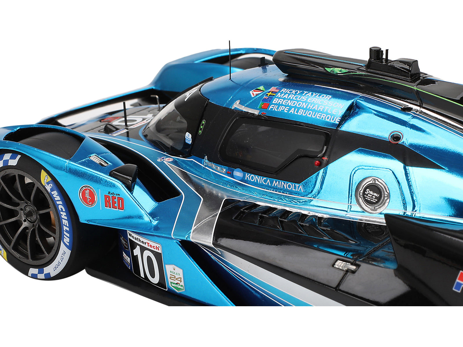 Acura ARX-06 GTP #10 Filipe Albuquerque - Marcus Ericsson - Brendon Hartley - Ricky Taylor "Wayne Taylor Racing with Andretti" IMSA "24 Hours of Daytona" (2024) 1/18 Model Car by Top Speed - image 5