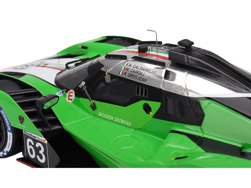 Lamborghini SC63 #63 Matteo Cairoli - Andrea Caldarelli - Romain Grosjean "Iron Lynx" IMSA "12 Hours of Sebring" (2024) 1/18 Model Car by Top Speed - image 2