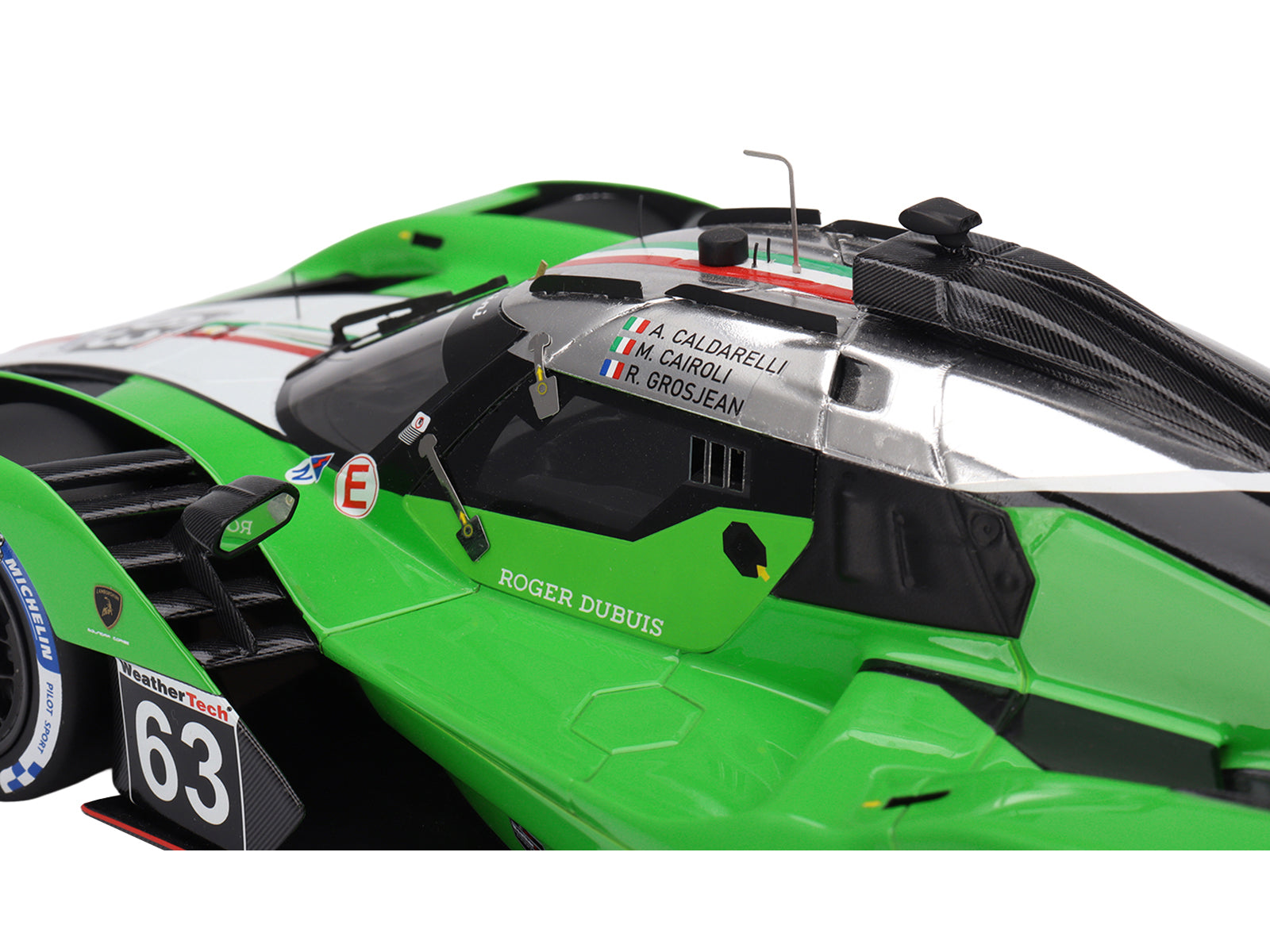Lamborghini SC63 #63 Matteo Cairoli - Andrea Caldarelli - Romain Grosjean "Iron Lynx" IMSA "12 Hours of Sebring" (2024) 1/18 Model Car by Top Speed - image 2