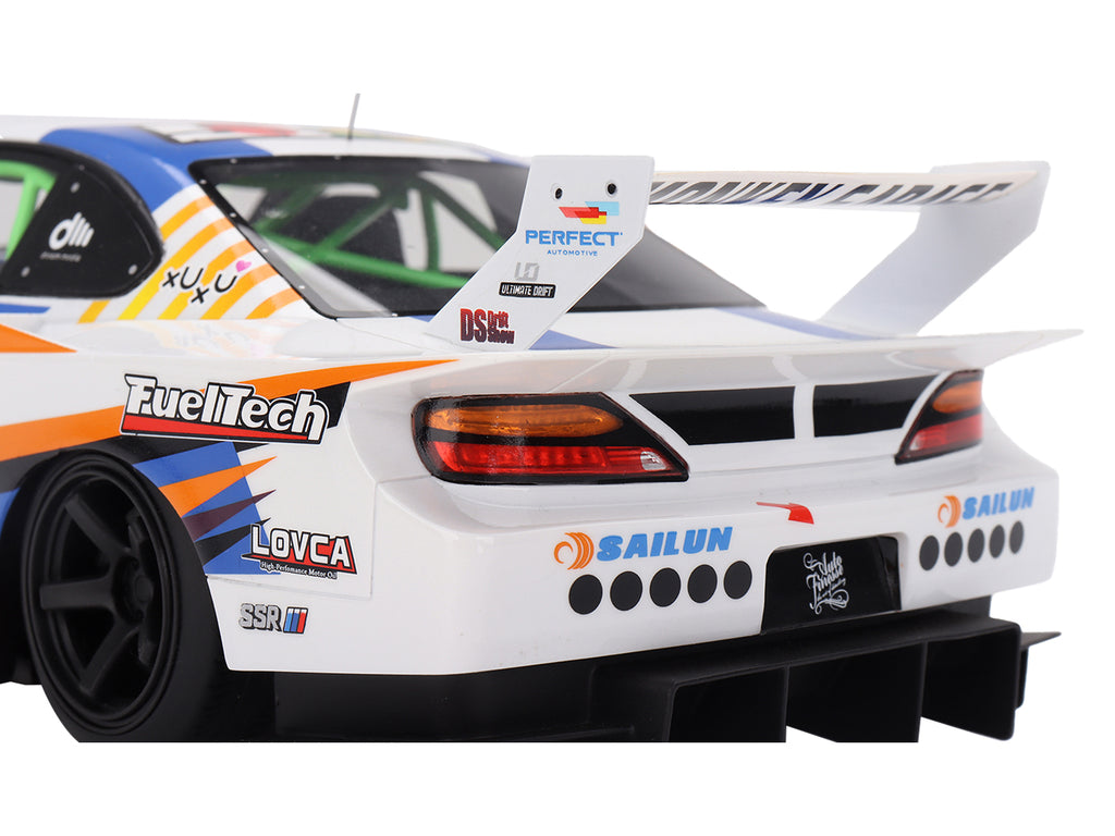 Nissan LB-Super Silhouette S15 SILVIA #555 Yukio Fausto "Formula Drift Japan" (2023) 1/18 Model Car by Top Speed - image 4