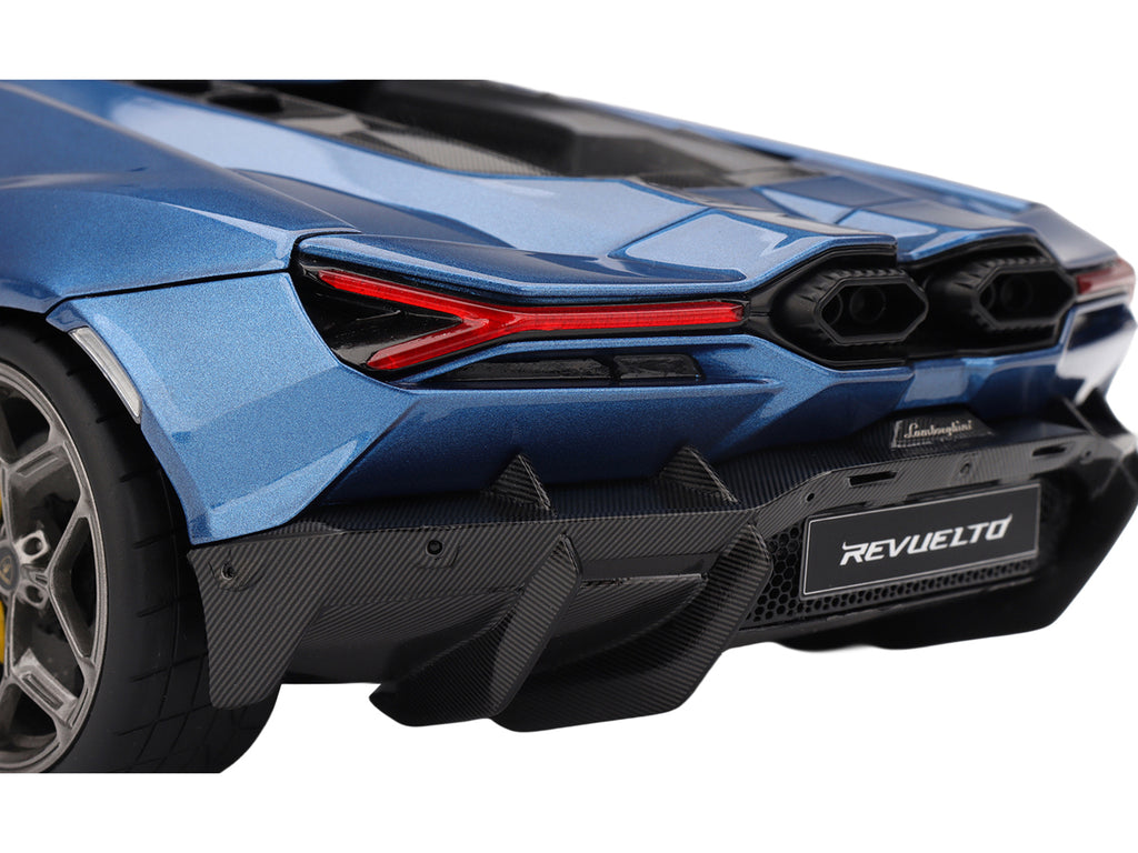 Lamborghini Revuelto Blu Eleos Blue Metallic 1/18 Model Car by Top Speed