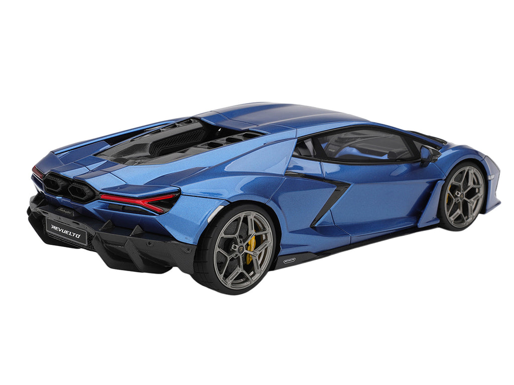 Lamborghini Revuelto Blu Eleos Blue Metallic 1/18 Model Car by Top Speed