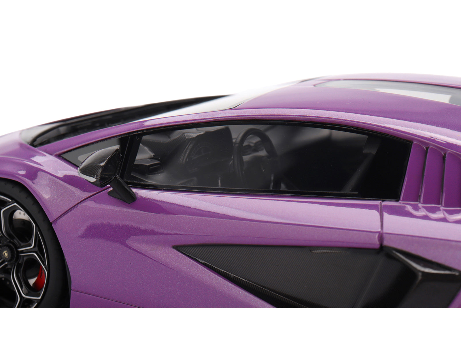 Lamborghini Countach LPI 800-4 Viola 30th Purple Metallic 1/18 Model Car by Top Speed - image 2