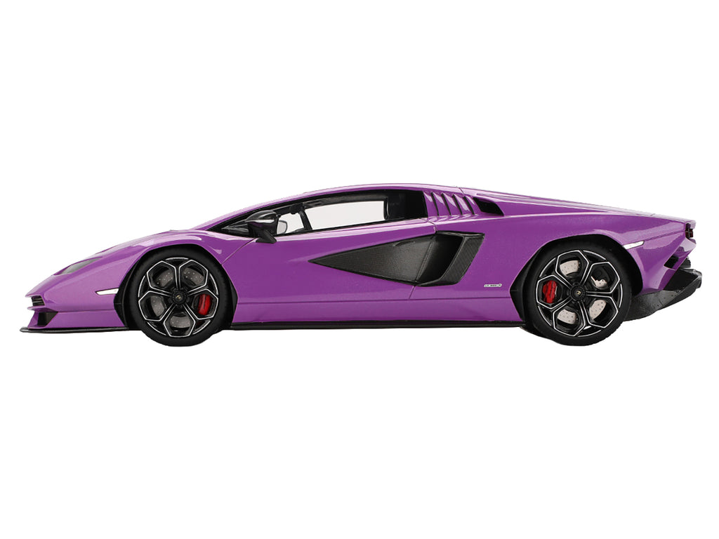 Lamborghini Countach LPI 800-4 Viola 30th Purple Metallic 1/18 Model Car by Top Speed - image 3