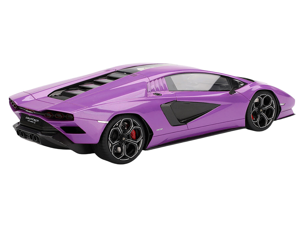 Lamborghini Countach LPI 800-4 Viola 30th Purple Metallic 1/18 Model Car by Top Speed - image 5